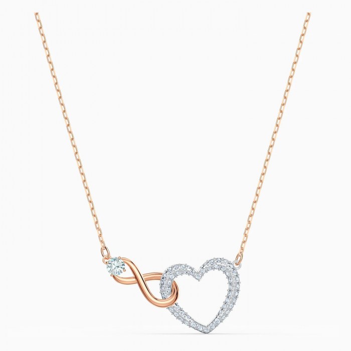 swarovski-infinity heart-necklace-white-mixed metal finish-swarovski-eshop